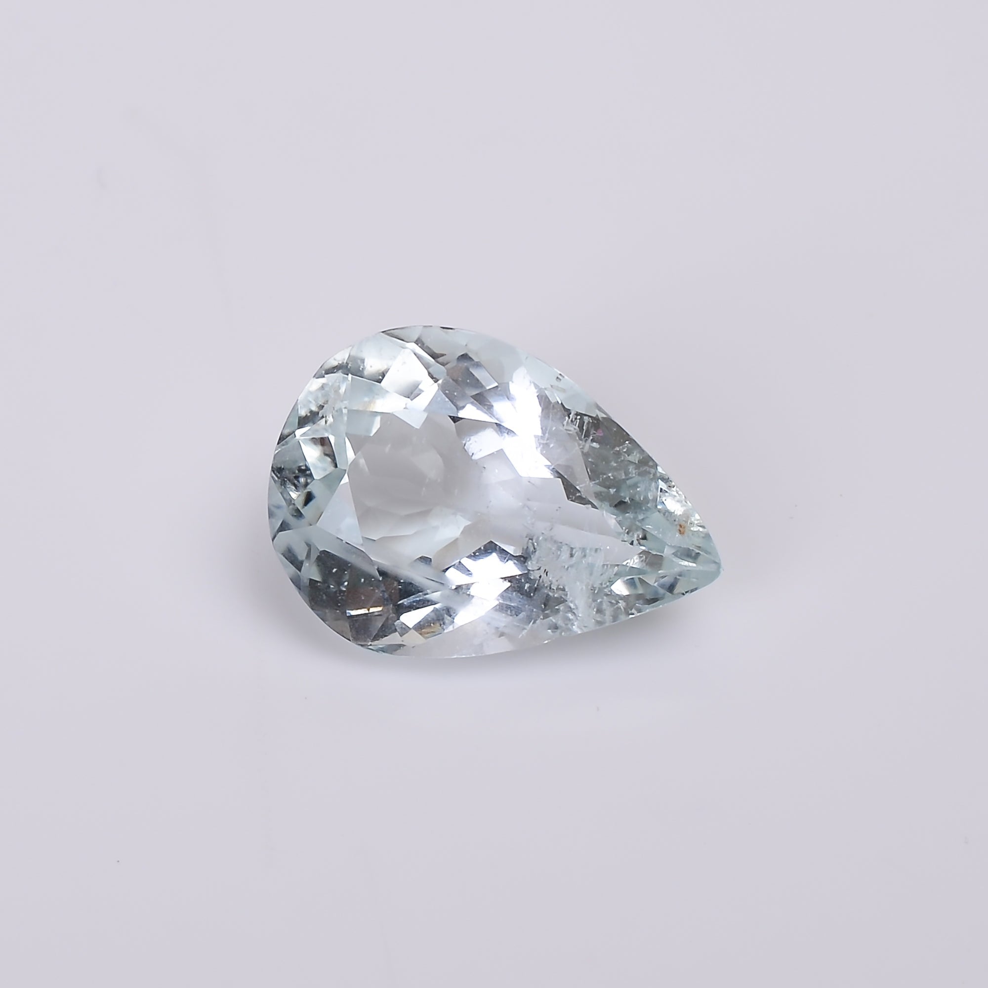 natural aquamarine pear shape cut stone loose gemstone